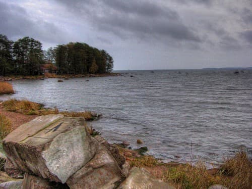 Primorsk`s beach