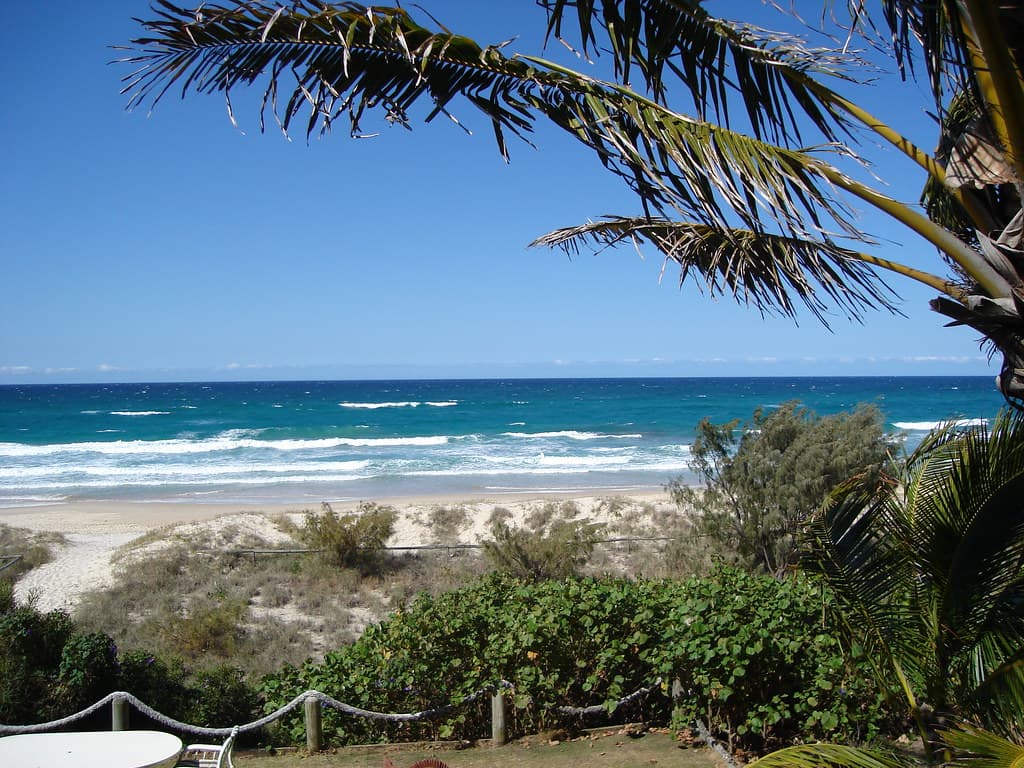 directly in front of Bilinga unit, Gold Coast, Qld, Australia
