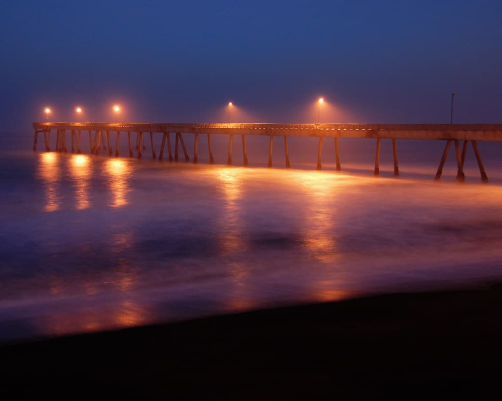 Pier into the fog