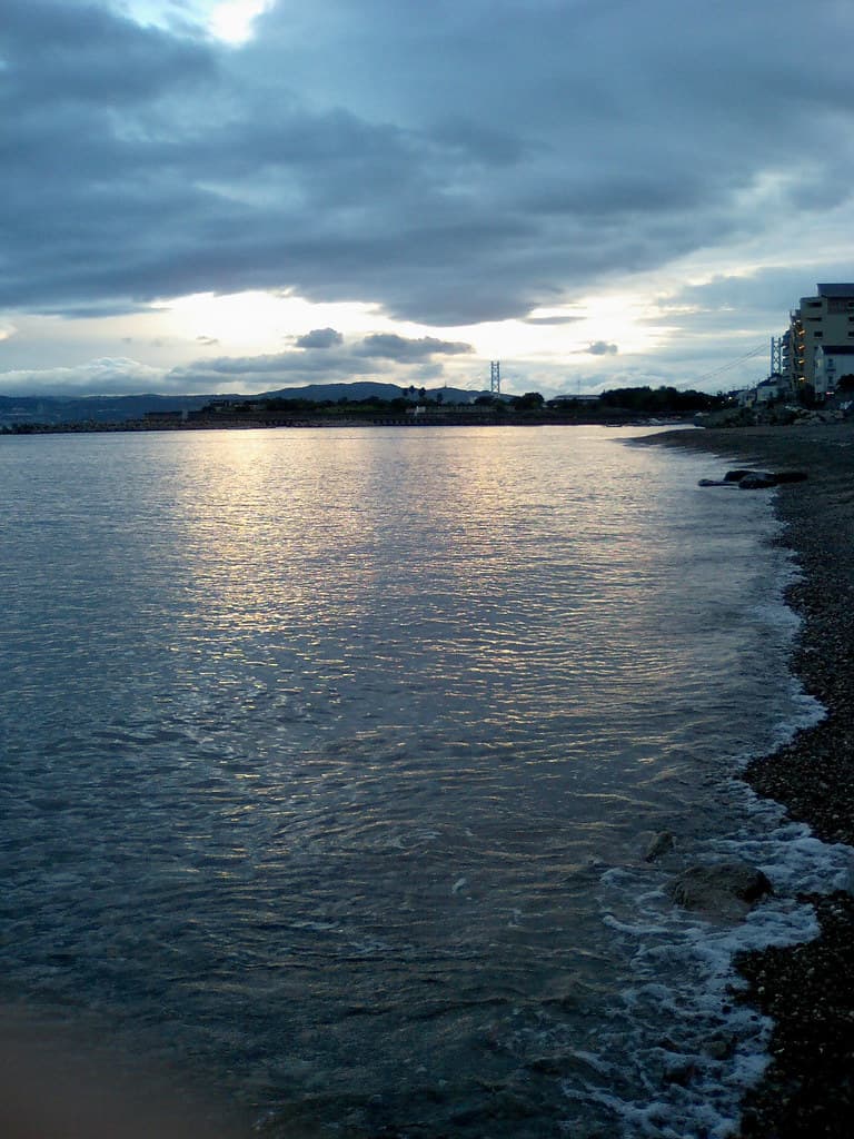 take a walking on the beach