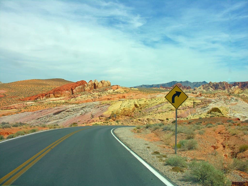 Watch the Curves in Valley of Fire, Nevada