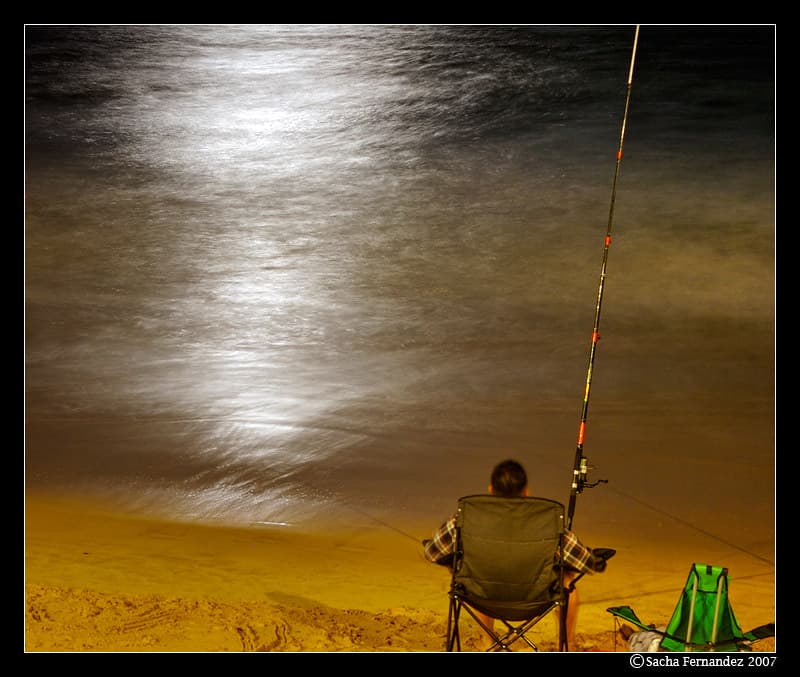 Fishing in Broad Moonlight - Dee Why Australia
