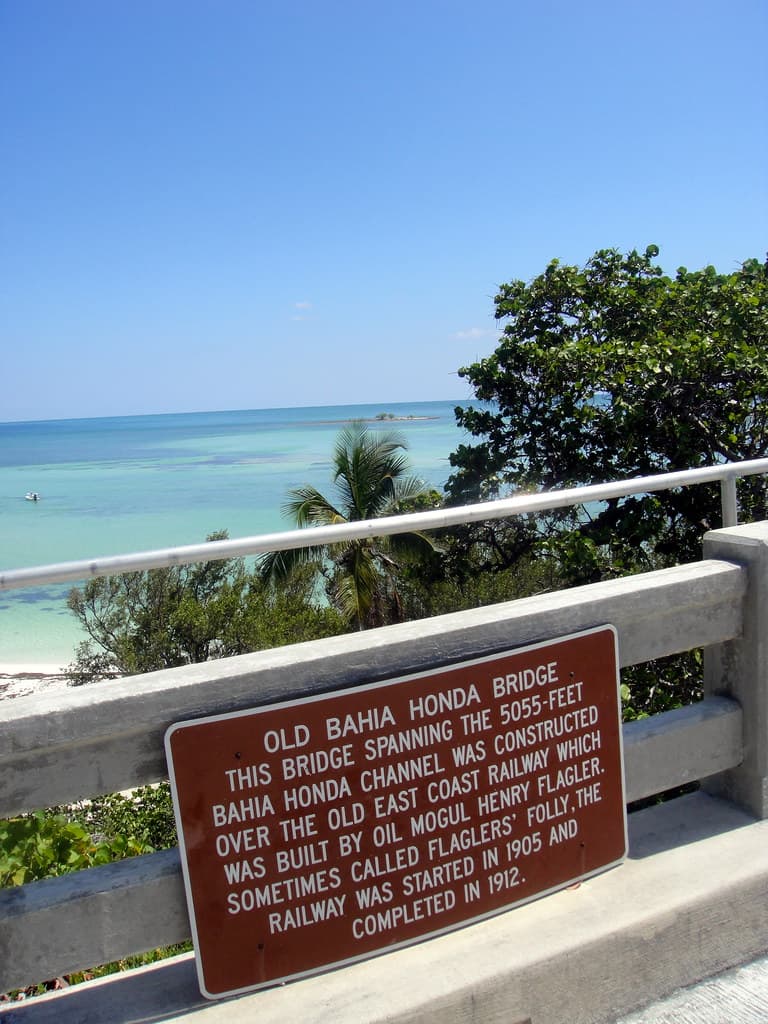 Sandspur Beach from Old Bahia Honda Bridge