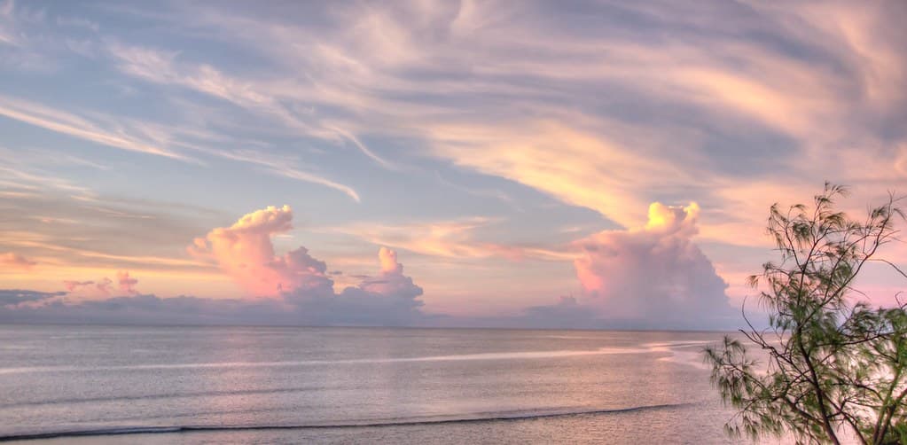 Dripstone Sunset.1.24March2014.Stormclouds over Bathurst Island (80km away).HDR