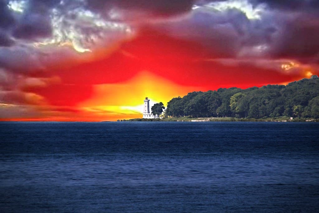 Port Colborne  Ontario ~ Canada ~ Point Albino Lighthouse ~ Lake Erie