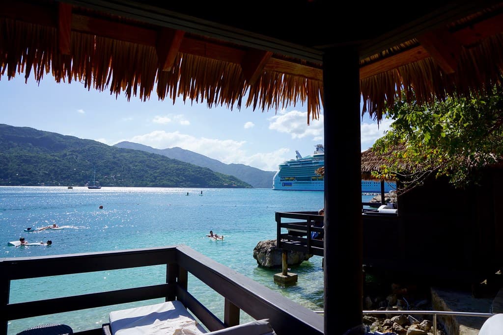 Cabanas on Barefoot Beach, Labadee, Haiti