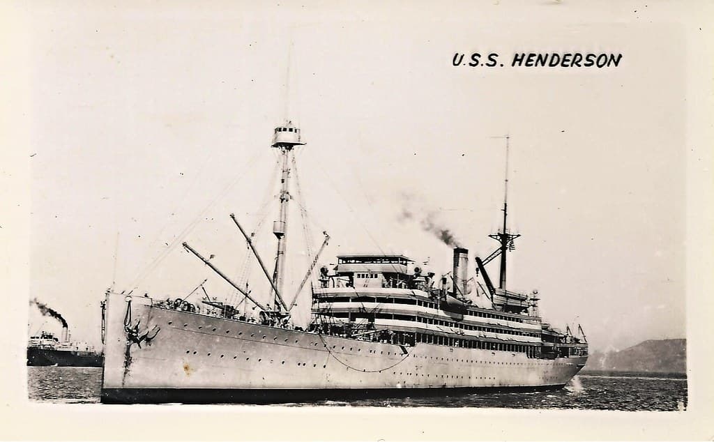 USS Henderson (AP-1), Transport Ship