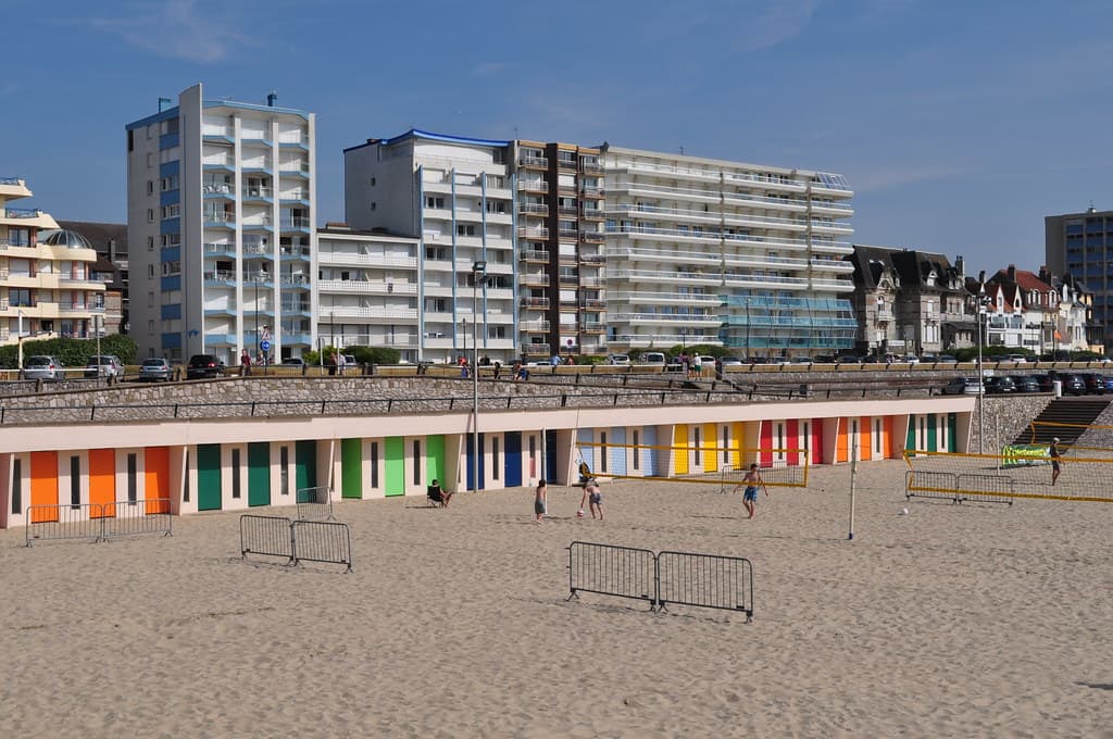 Plage du Touquet-Paris-Plage, Artois, Pas-de-Calais, Hauts de France, France.