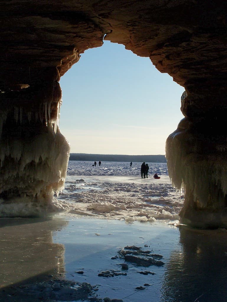 Sea Cave Along Lake Superior at Apostle Islands