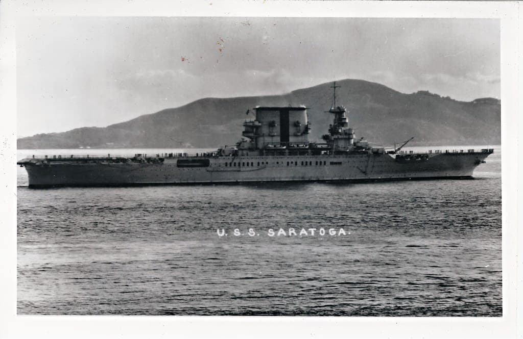USS Saratoga (CV-3), Aircraft Carrier, WWII
