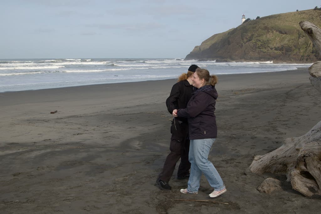 Me and Prairie, Benson Beach, Cape Disappointment, Long Beach Peninsula, WA