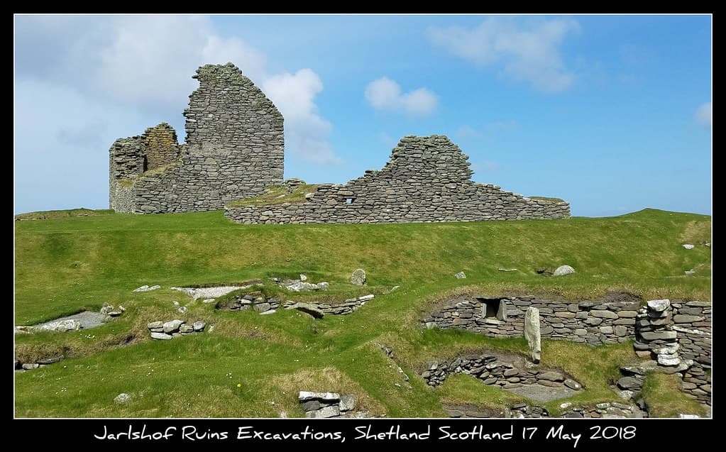 Jarlshof Ruins Excavations, Shetland Scotland 17 May 2018