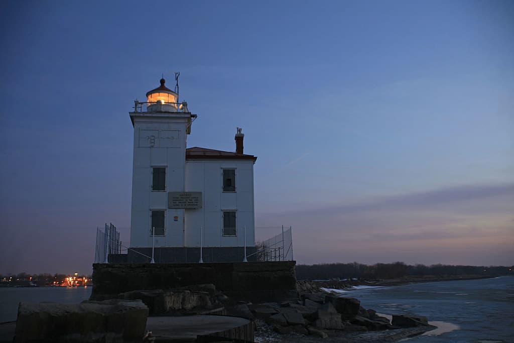 Fairport Harbor Lighthouse at Sunset