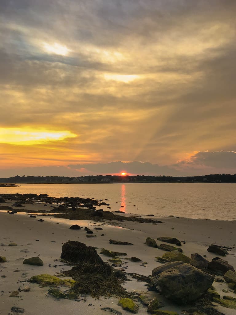 Sunset over Portsmouth Harbor