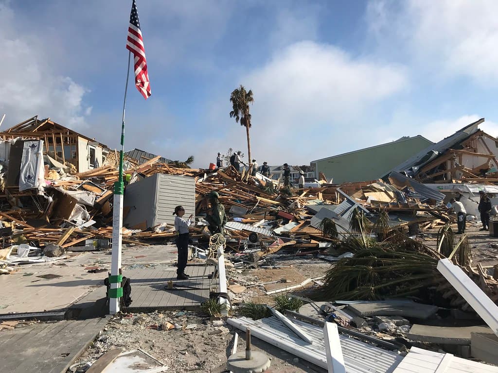 Search and rescue in Mexico Beach