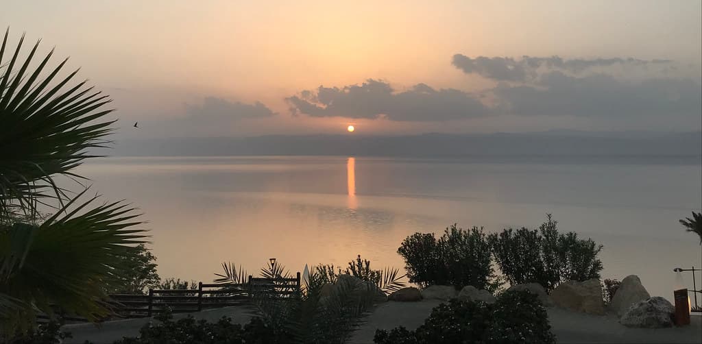 The Sunset in the Promised Land, the Dead Sea Marriott Resort & Spa, Jordan.