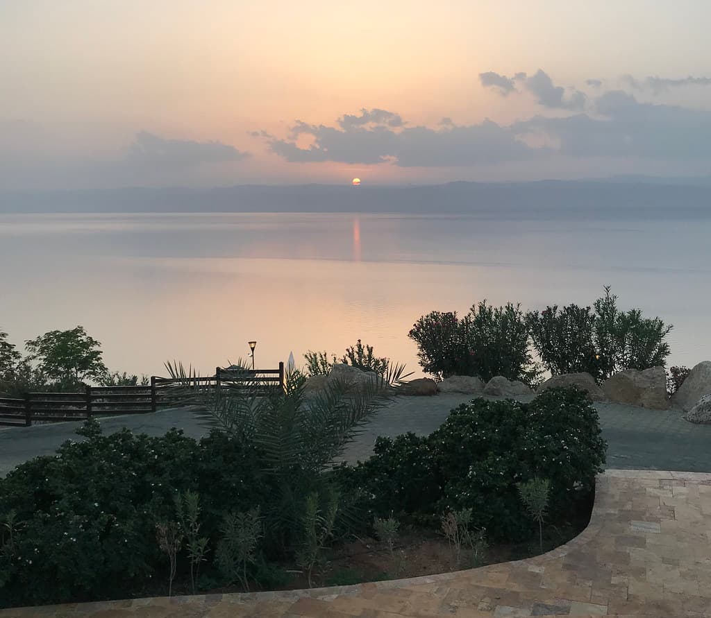 The Sunset in the Promised Land, the Dead Sea Marriott Resort & Spa, Jordan.