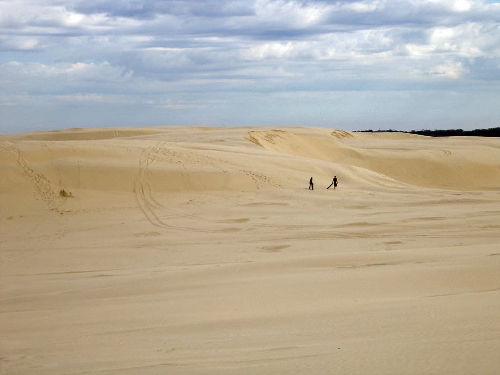In search of a steep dune ...