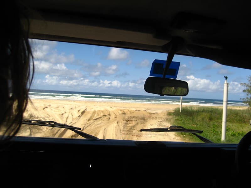 Entry onto the beach at Eurong
