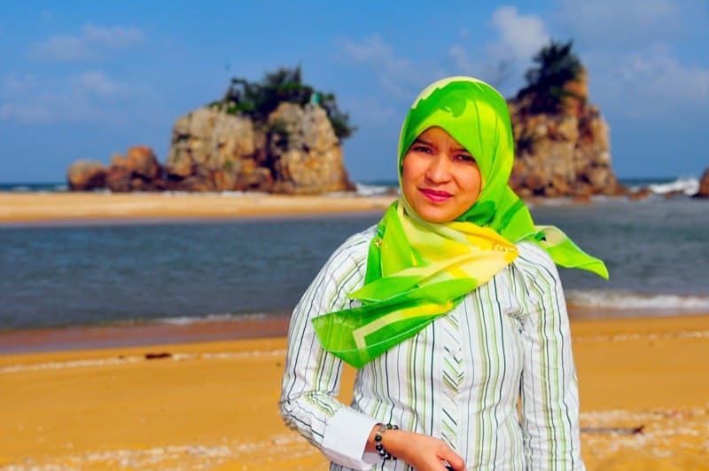 By the beach