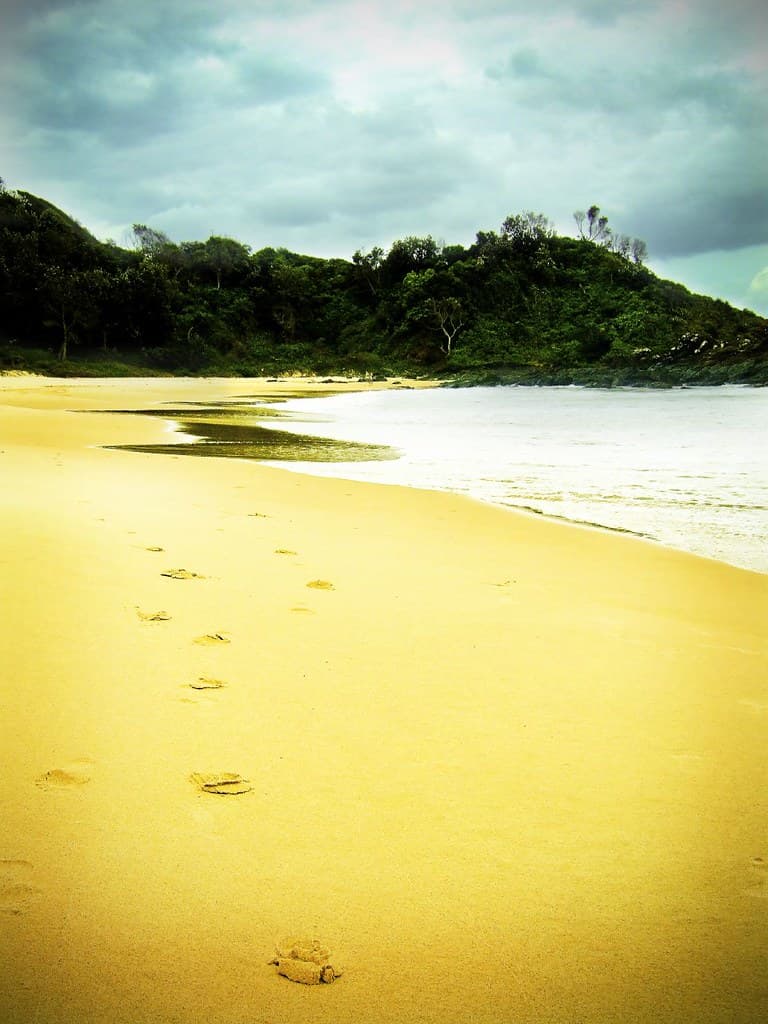 Footprints in the sand