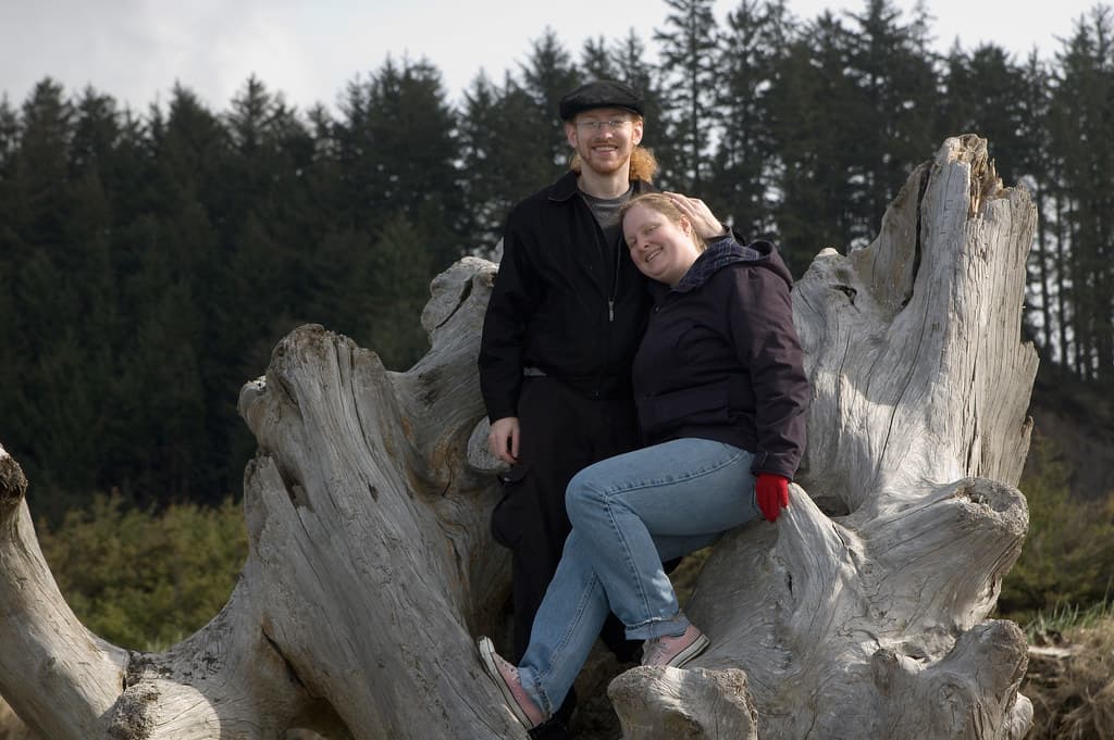 Me and Prairie, Benson Beach, Cape Disappointment, Long Beach Peninsula, WA