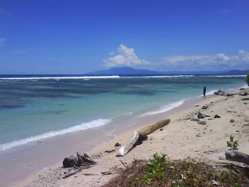 The beach at Base-G, Jayapura