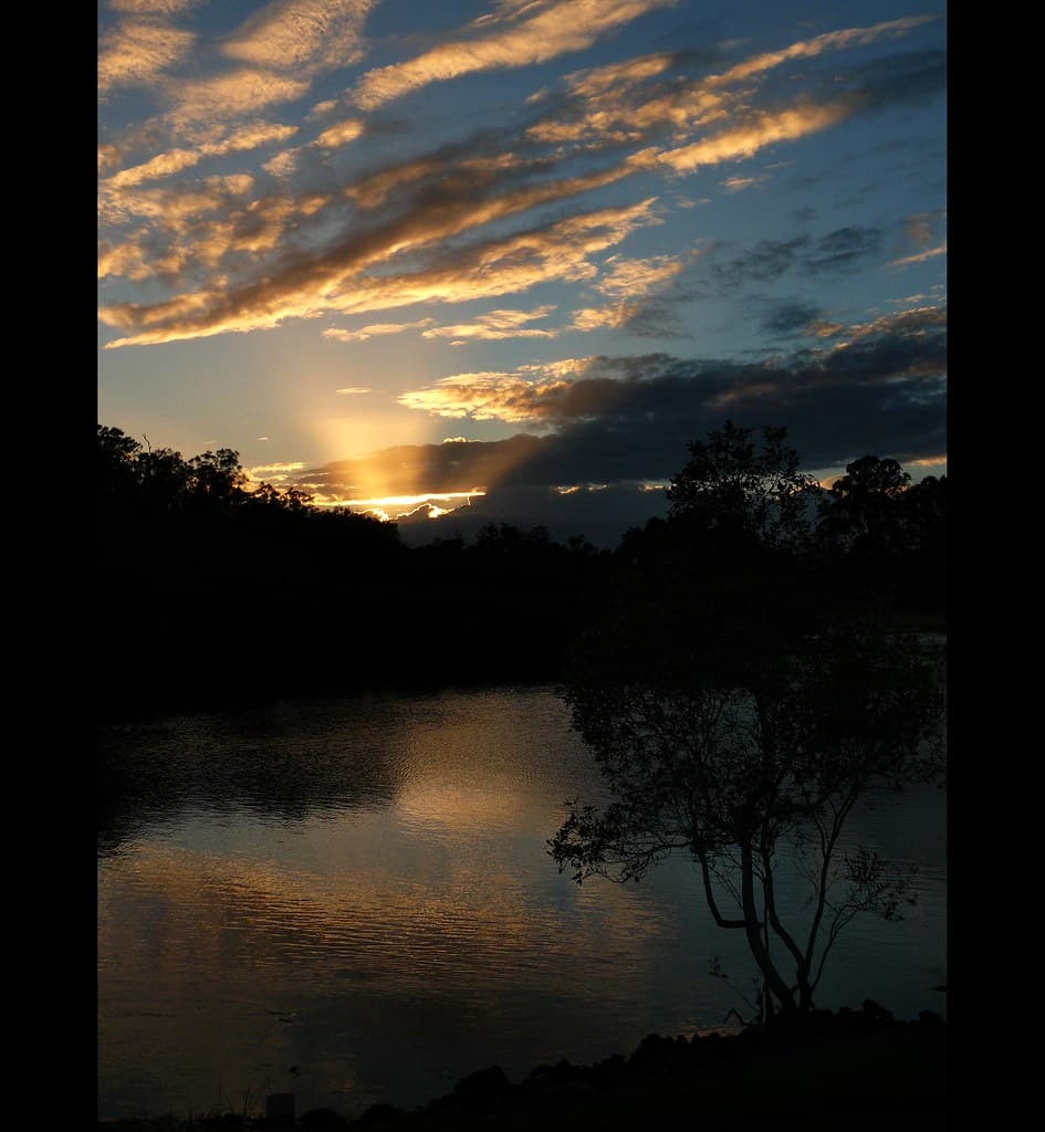 Dawn breaks over Tallebudgera Creek