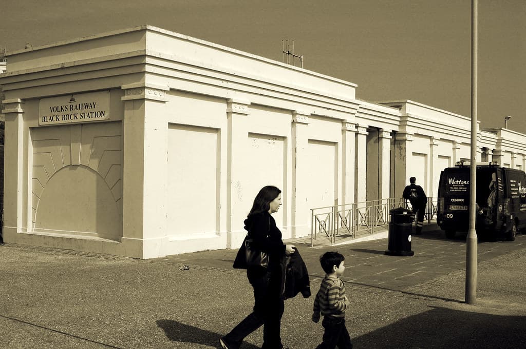 Brighton / East Sussex: Volk's Electric Railway. The Black Rock Station building