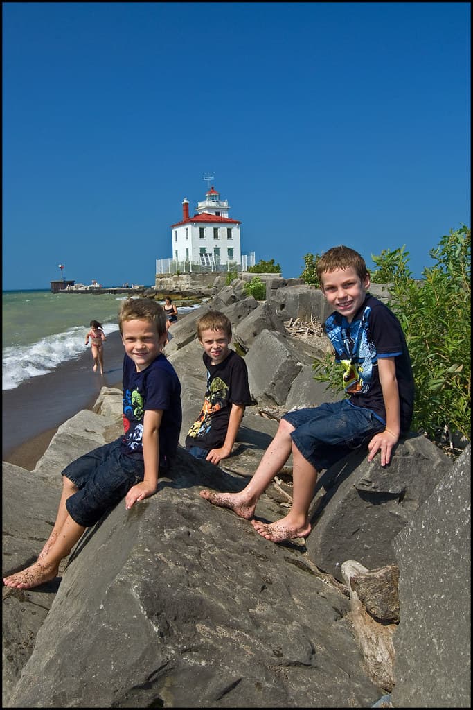 Boys at Fairport Harbor