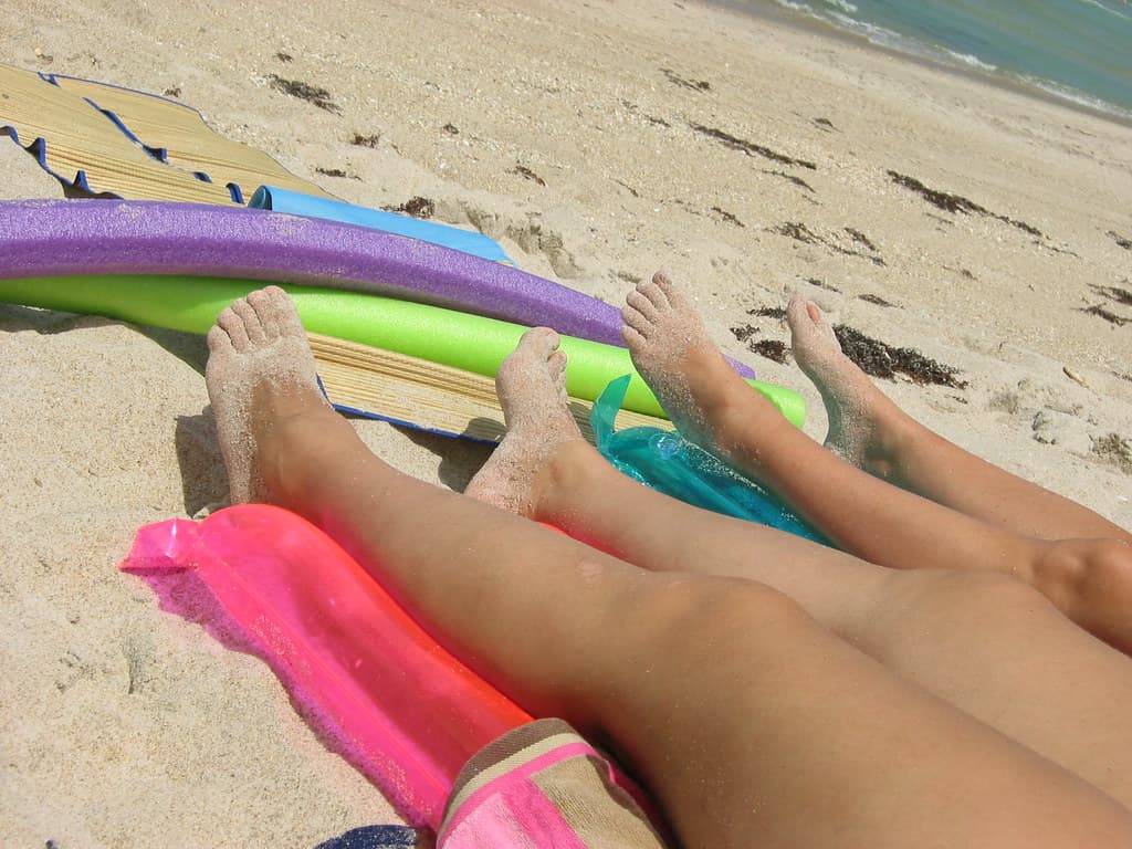 legs, sand, and sundry toys