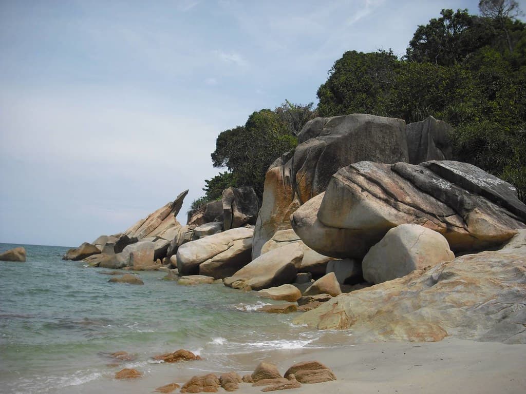 Beach of Teluk Cempedak, Kuantan, Pahang, Malaysia