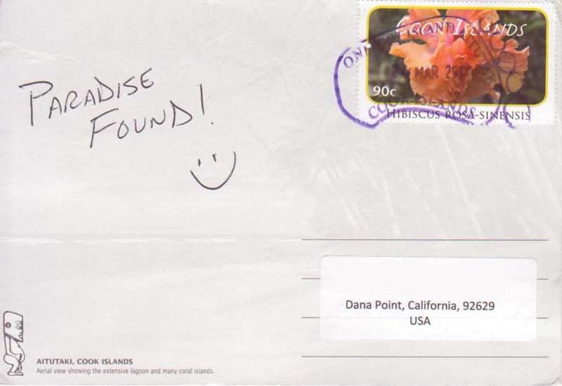 Postcard From Paradise! 3-24-11 (back)