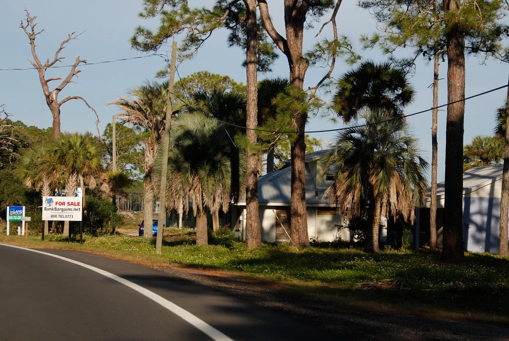 Just North of Carrabelle, Florida on Highway 98