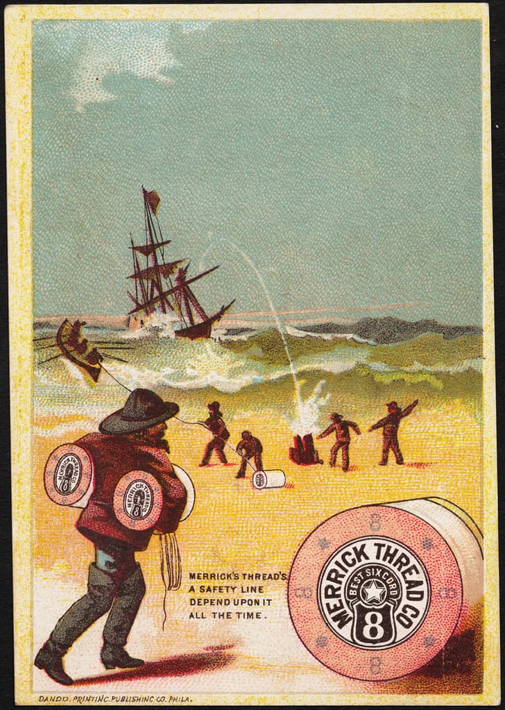 Merrick Thread Co., Best Six Cord, 8. Merrick's thread's a safety line depend upon it all the time. [front]