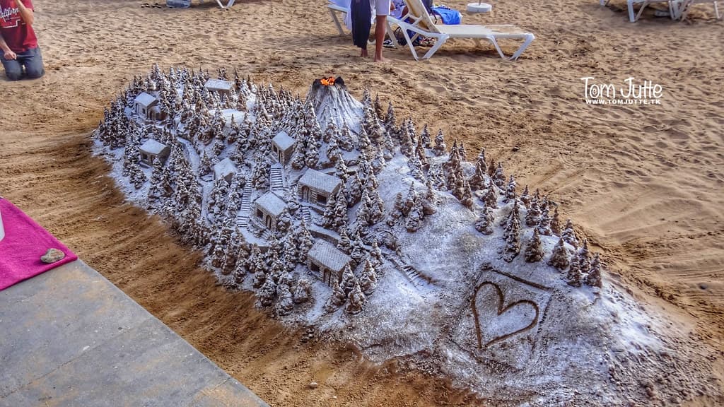 Sand sculpture, Puerto de Mogán, Gran Canaria, Canary Islands, Spain - 4844
