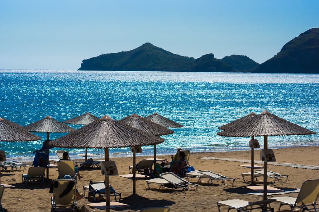 Arillas Beach — photo by KevTalec