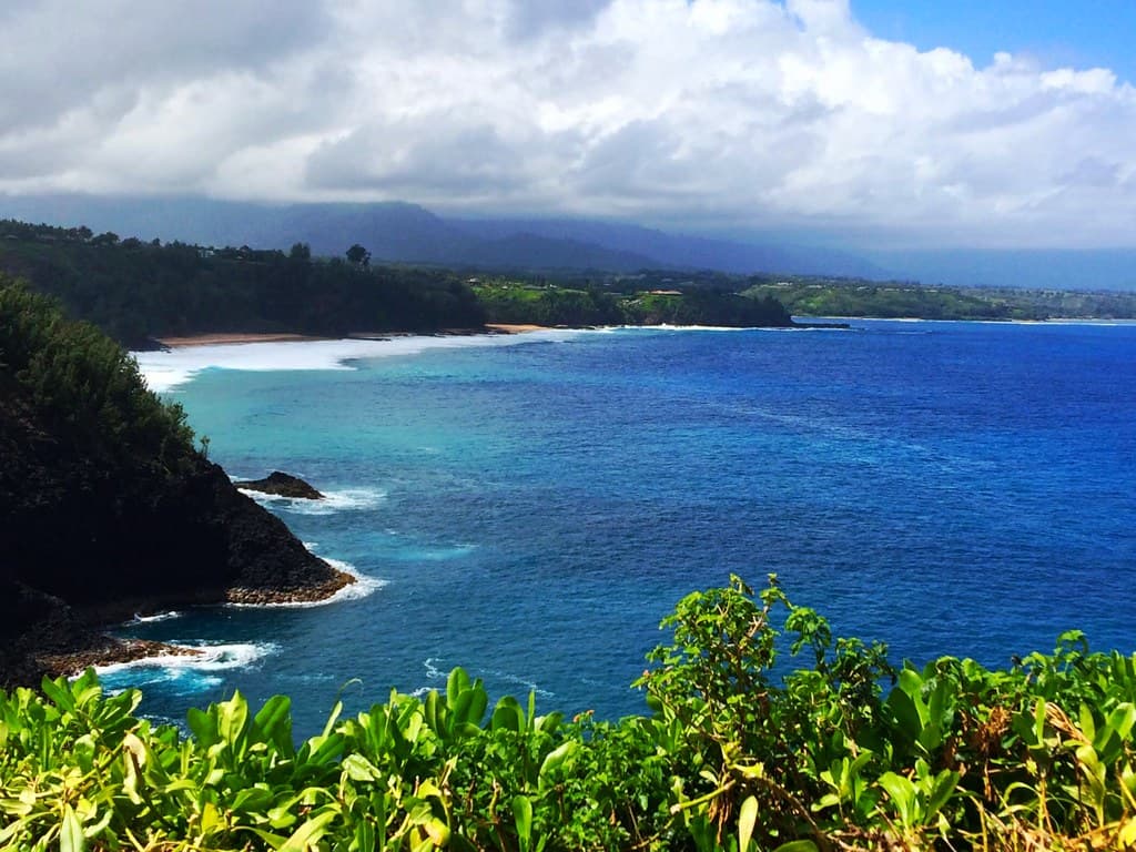 Secret beach - Kauapea - from Kilauea Point