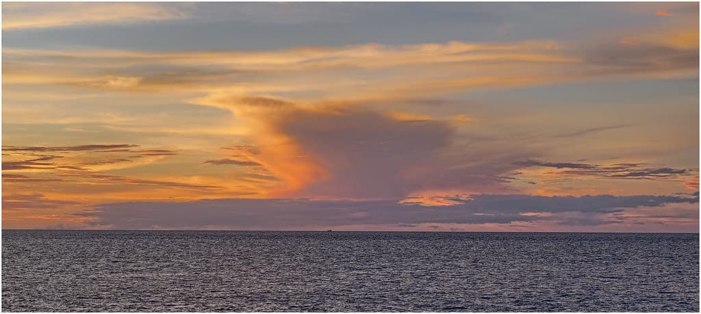 Late afternoon remnants of Hector the Convector over Bathurst Island (90km)