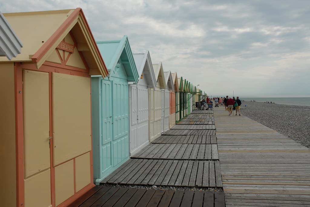 Cabanes de Cayeux sur mer