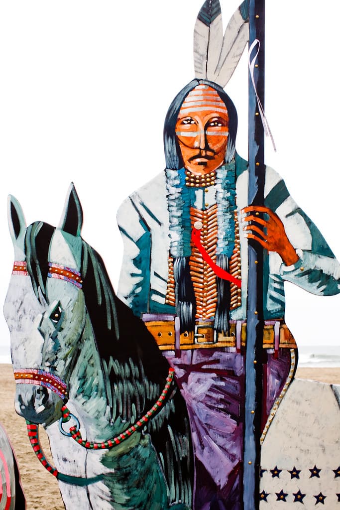 Buffalo Bill and the Indians on the Beach, Plate 90