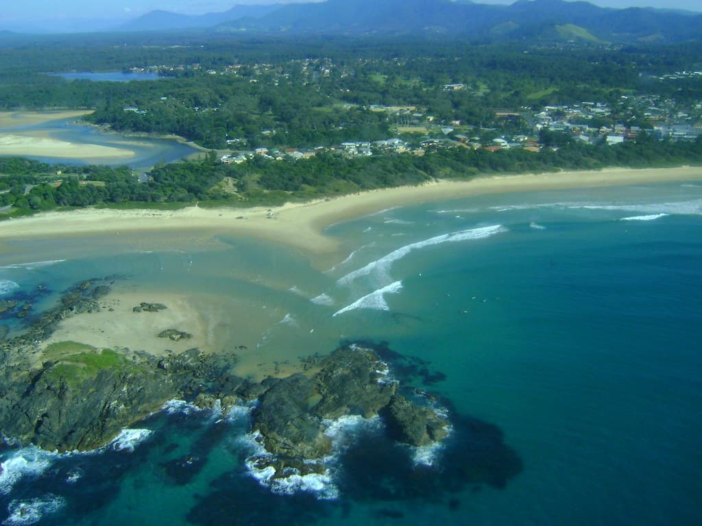 Flight along the Australian East coast
