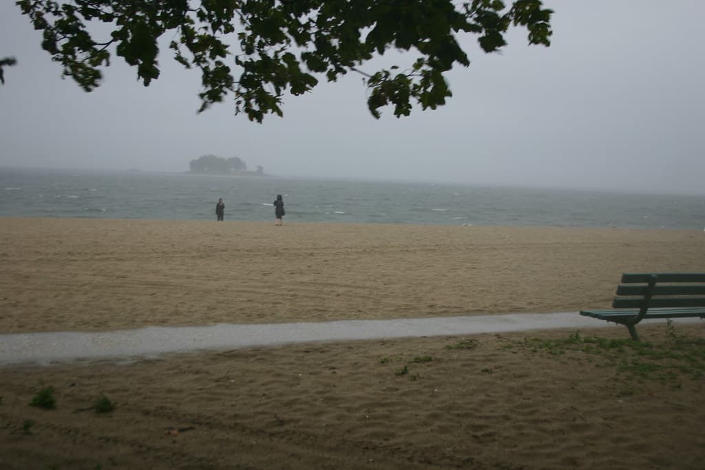 On the beach