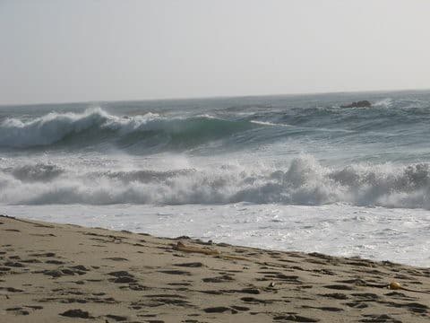 Crashing waves on Garrapata Beach