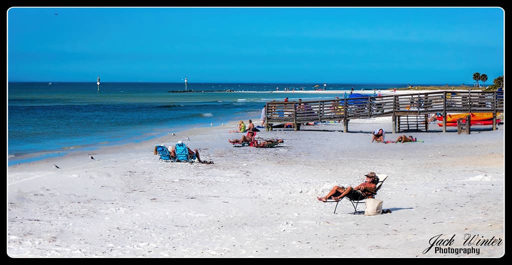 Honeymoon Island Beach - Mid-70's, Mid-January
