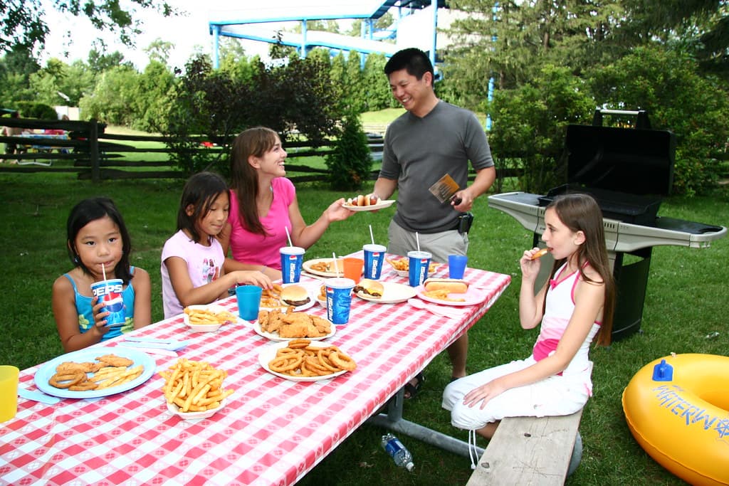 Picnicking at Wild Waterworks