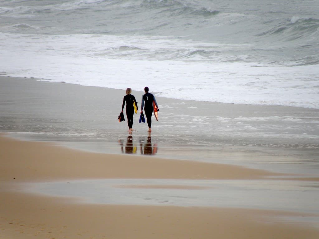 carrying the flippers