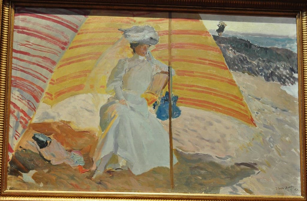 "Sobre la arena, playa de Zarauz", 1910, Joaquin Sorolla y Bastida (1863-1923), Musée Sorolla, Paseo General Martinez Campos, Madrid, Castille, Espagne.