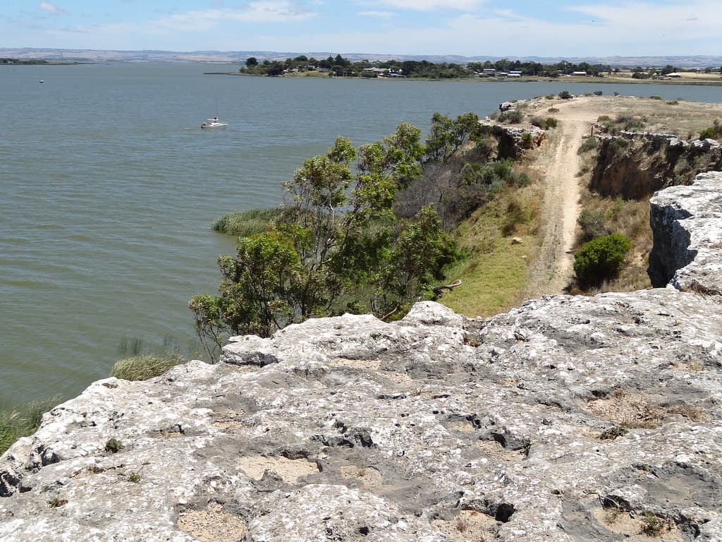 Clayton Bay on the narrows between Lake Alexandrina and the Goolwa Channel.