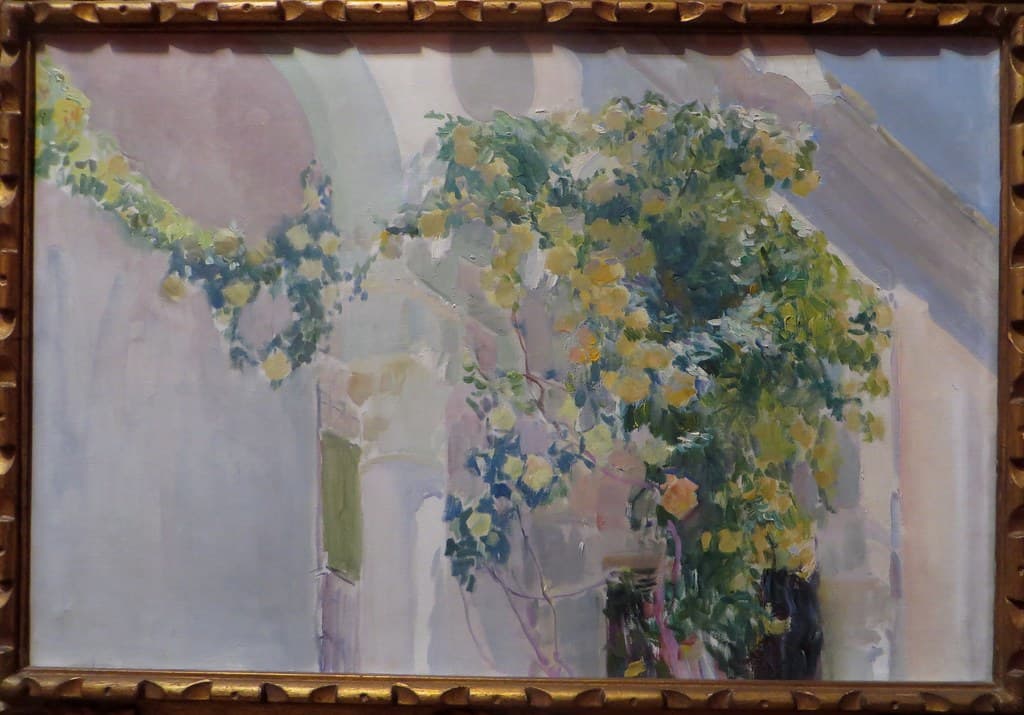 "Rosal de la casa Sorolla", 1918-19, Joaquin Sorolla y Bastida (1863-1923), Musée Sorolla, Paseo General Martinez Campos, Madrid, Castille, Espagne.